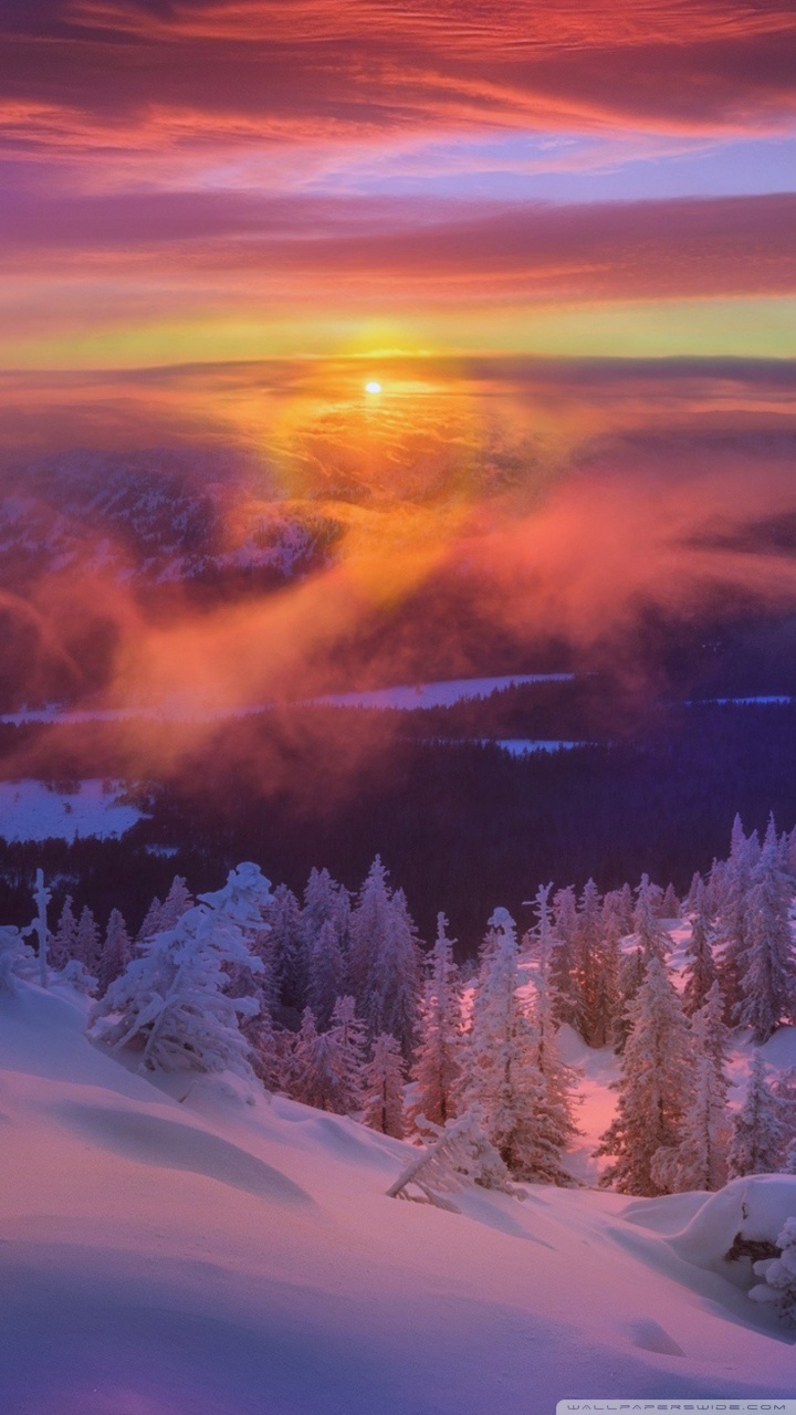 720x1280   Горы Шале Зимний пейзаж iPhone 8 Обои бесплатно Скачать 