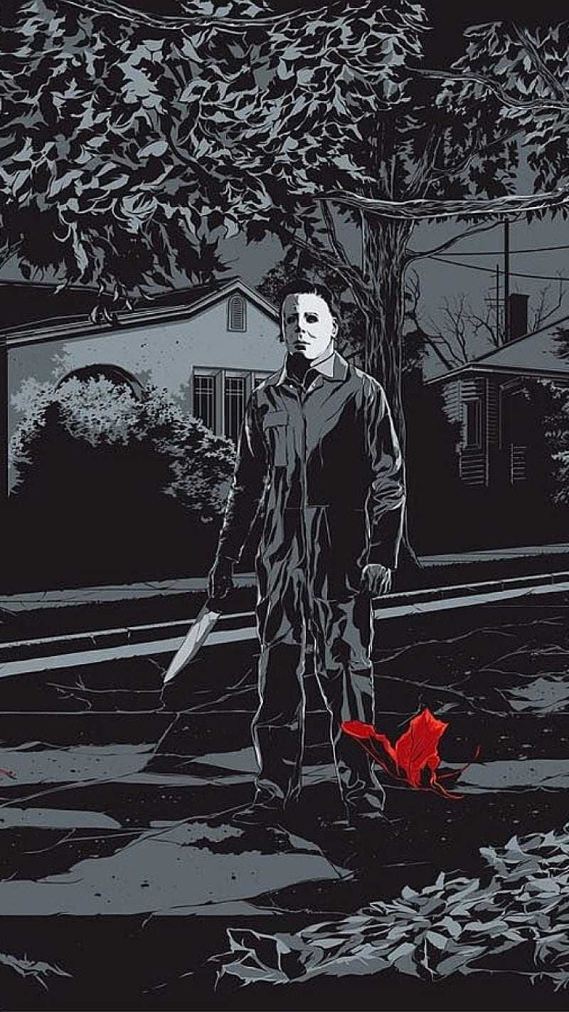 800x1422 michael Myers iPhone Dark Wallpapers - Wallpaper Cave