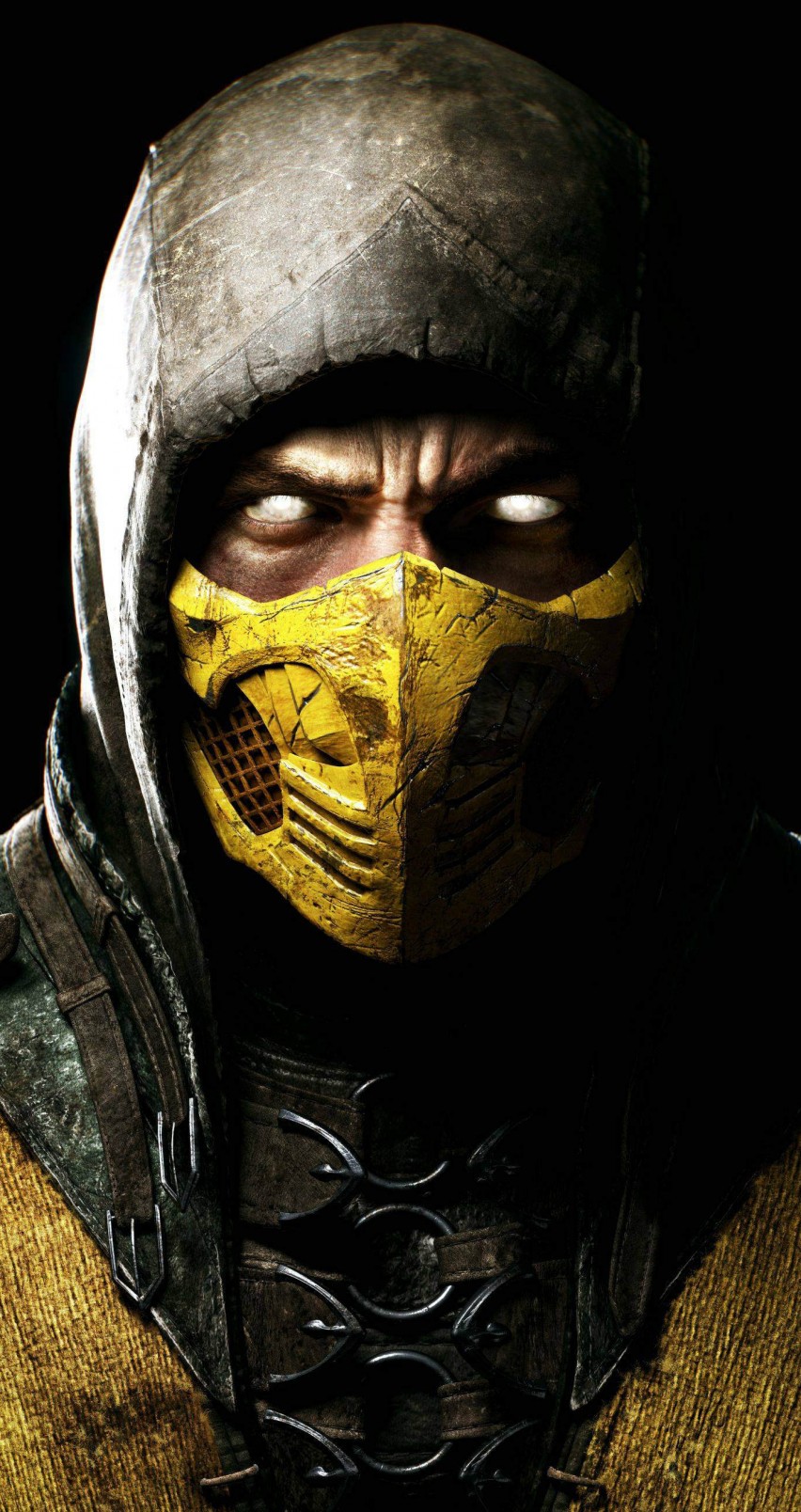 852x1608 Скачать 1080x2160 Mortal Kombat X Scorpion Wallpaper для Huawei Mate 10 - WallpaperMaiden