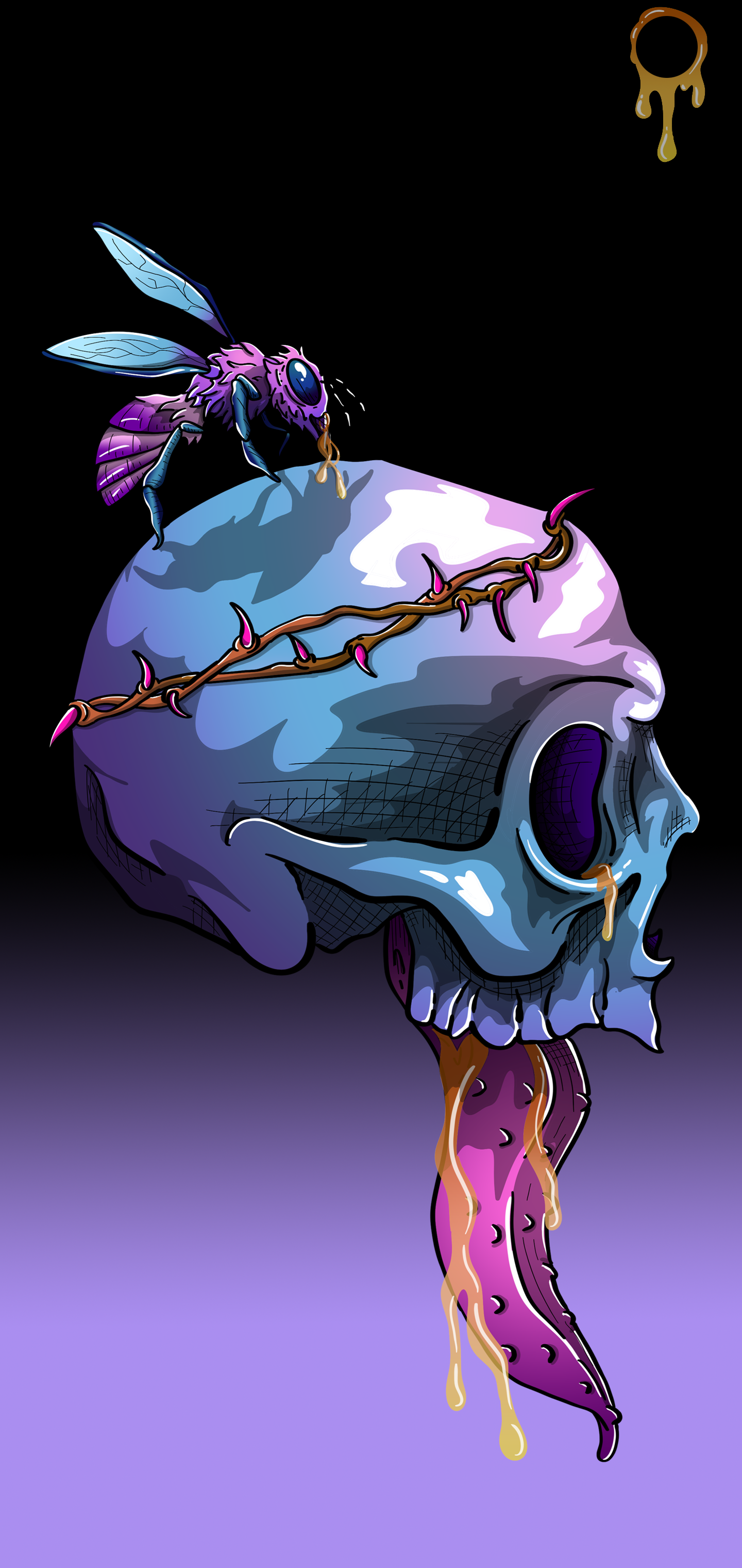 1440x3040  galaxy S10 Телефон на @colorfufiLth (череп и мед) - альбом на Imsung 