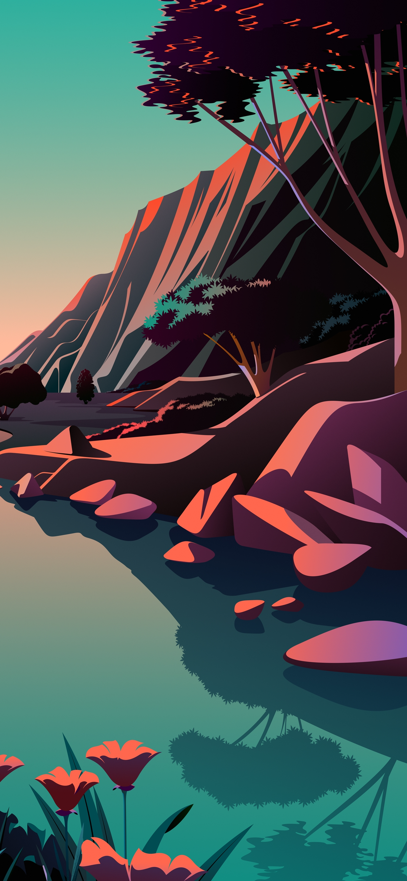 1356x2934  iphone 12, Amoled, Cool, OnePlus, River, Sea, Forma, Os, Zuber, HD на мобильном Peakpx