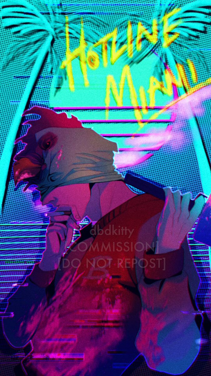 Анимированные обои hotline miami