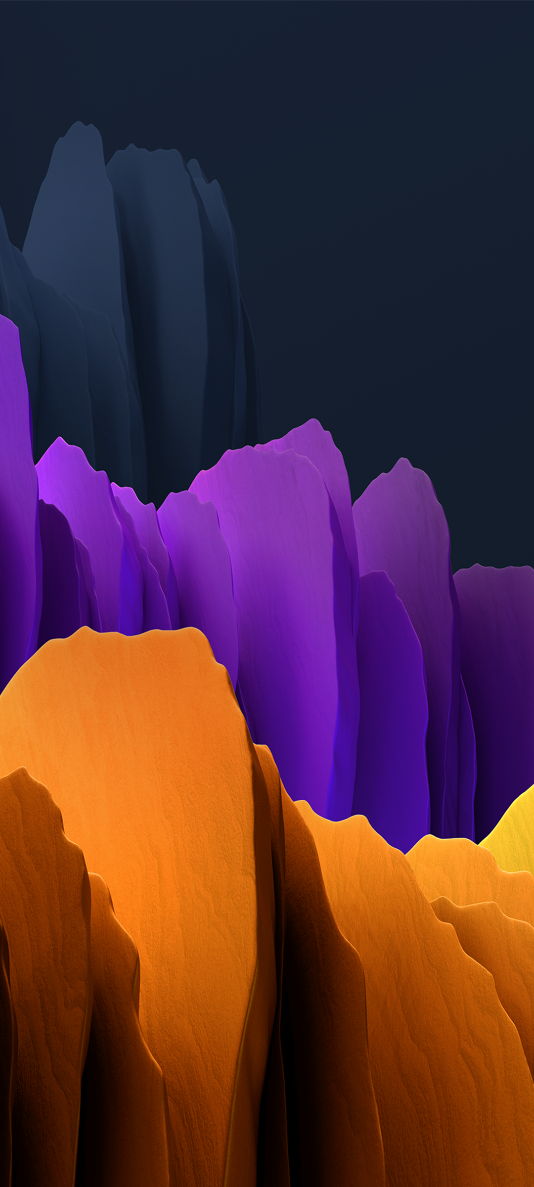 1080x2400  samsung Galaxy Tab S7 4K, оранжевый, синий, темный, запас, аннотация, # 2274 