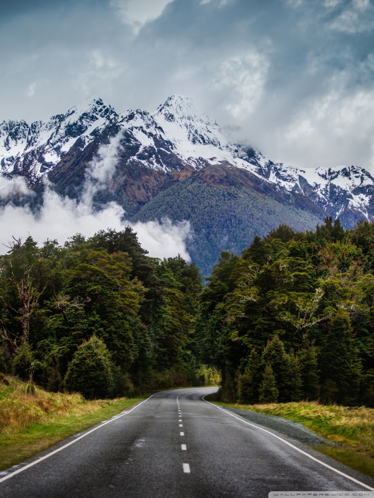 768x1024 Road To Mountains HD Wallpaper - [720x1480] 