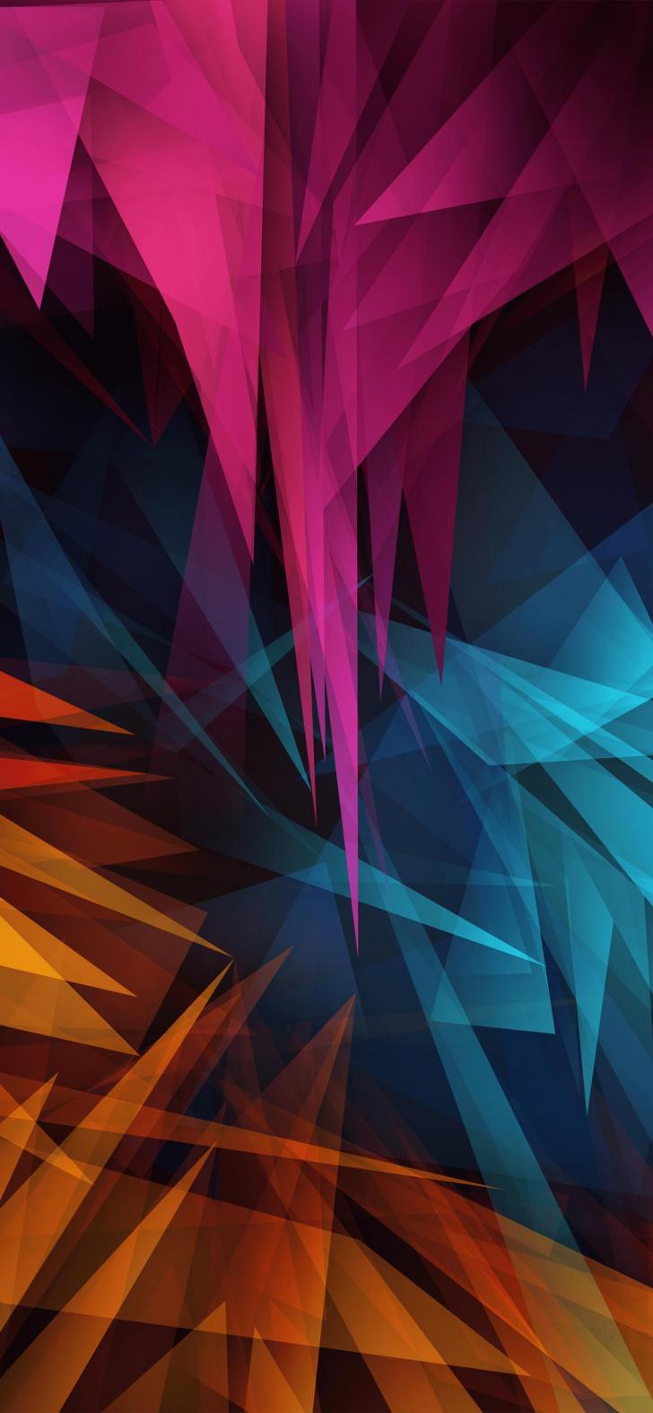 728x1575  iphone 11 настоящих черных градиентных обоев - обои Cave