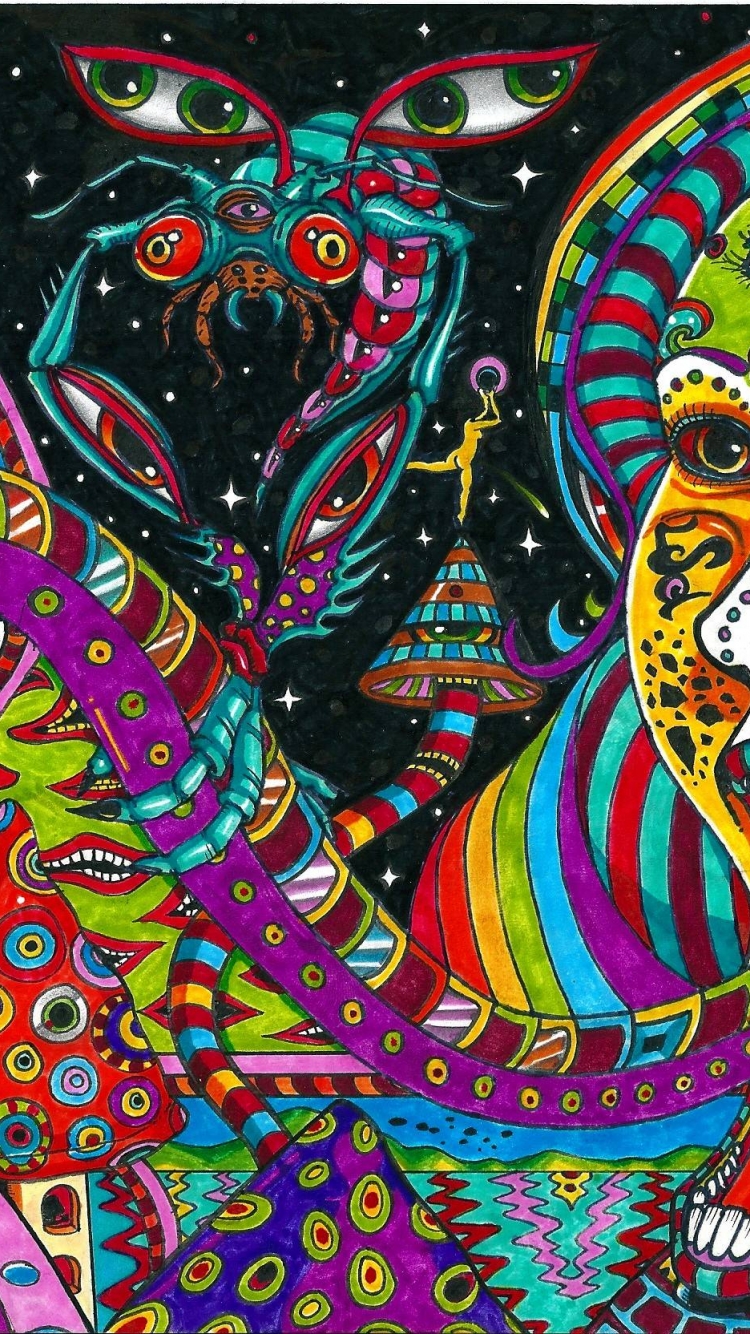 750x1334 Бесплатно скачать обои Acid Trip [2336x1664] для рабочего стола Mobile u0026 Tablet | Изучить 75+ фонов Acid Trip | Trip Wallpape