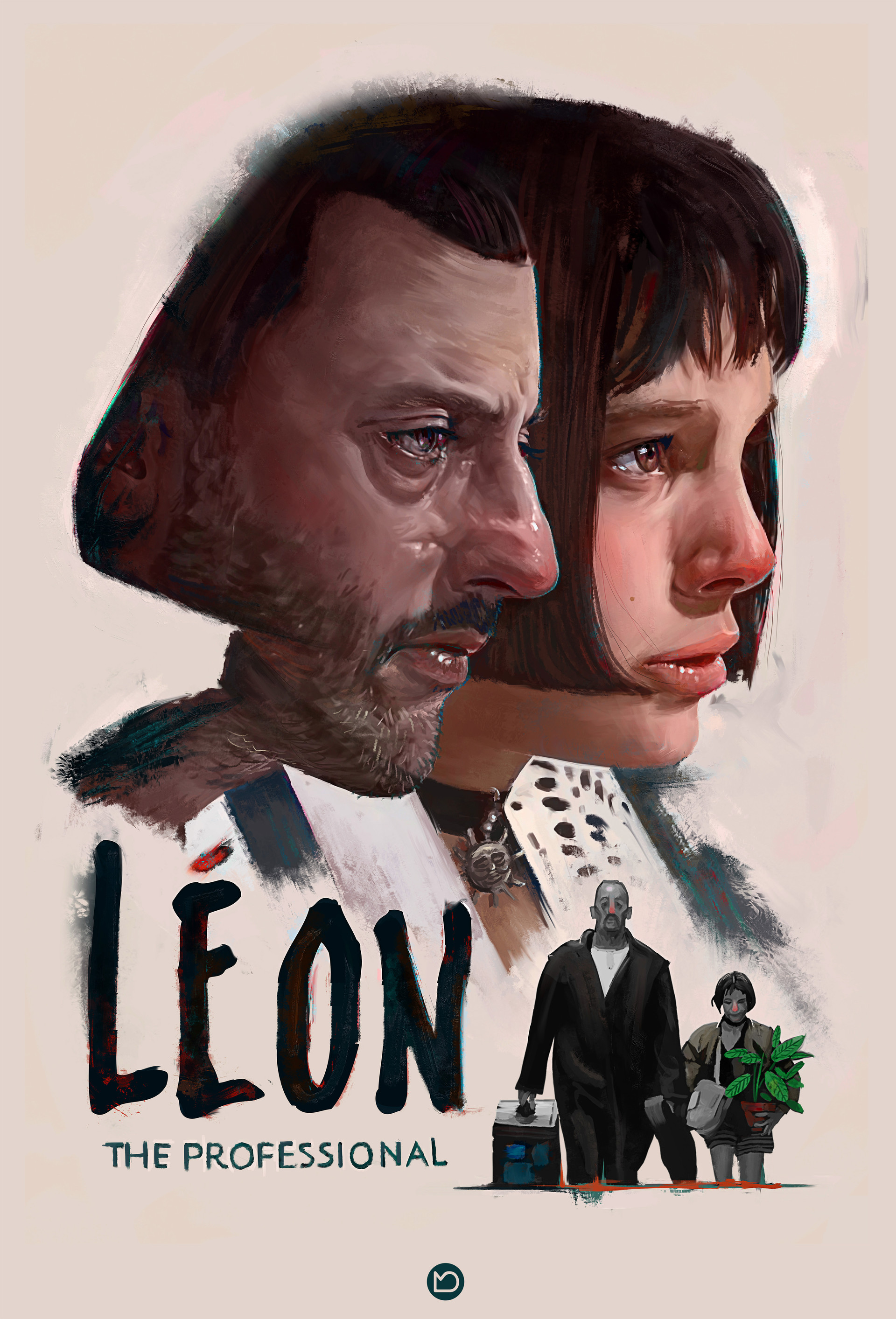 1920x2827  marcel domke - \ "Léon \" - Fanart -Poster 