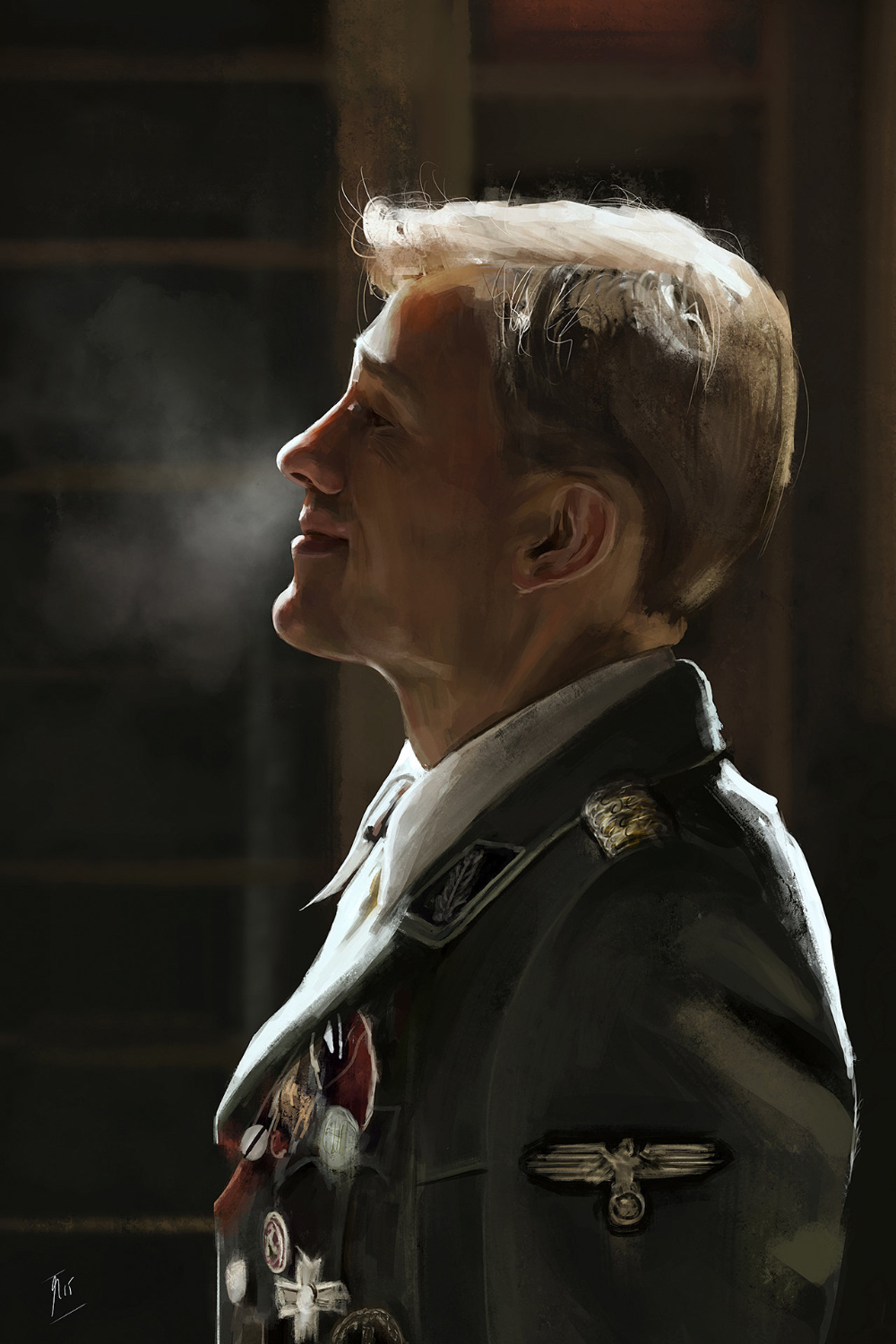 1000x1500   Беслуристые плакаты с высоким разрешением. Herz Aus Stahl, Brad Pitt, Hans Landa