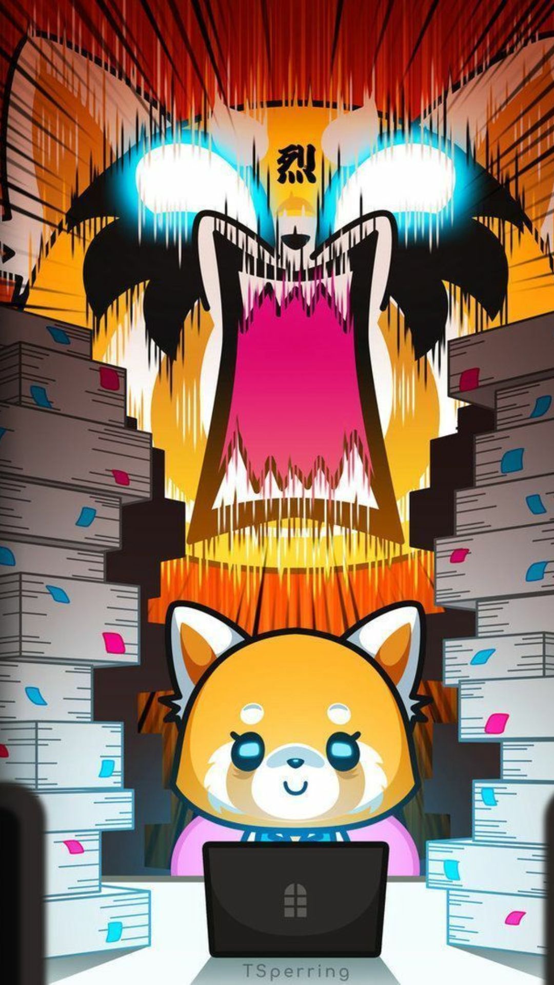 Aggretretsuko Обои - верхний бесплатный фон Aggretretuko - WallpaperAccess | Санрио Обои, Аниме Малыш, Аниме 