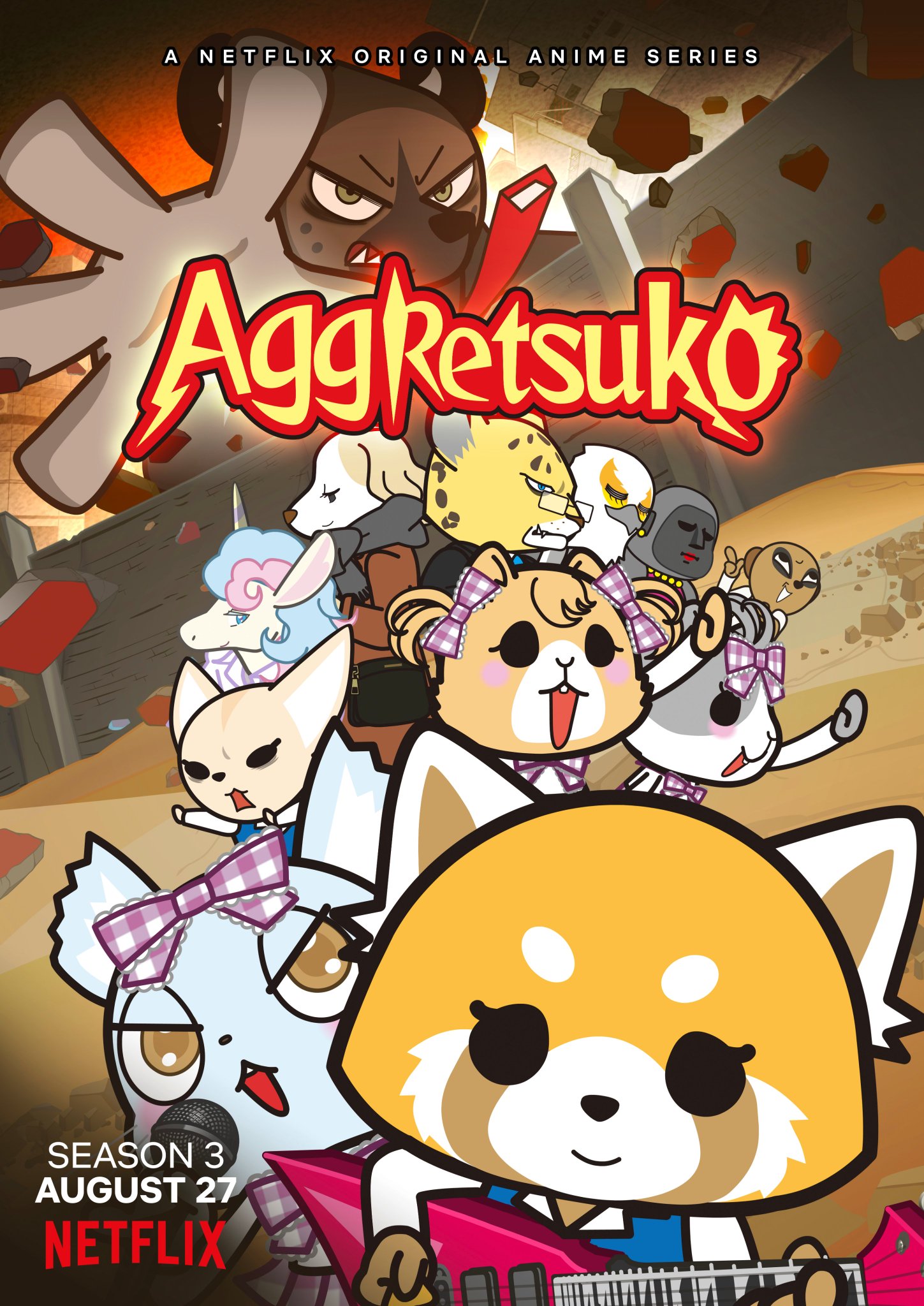 1449x2048   Rage, Aggretretsuko, Anime, японский, Netflix, HD Мобильные обои | Peakpx