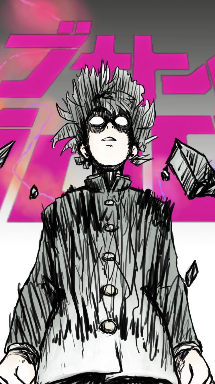 750x1334 hd Mob Psycho обои | Whatspaper