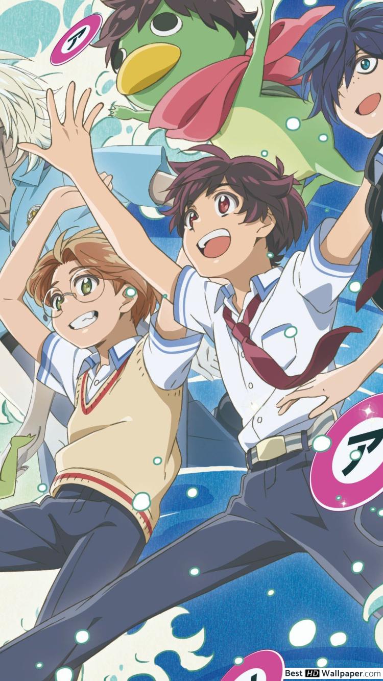 750x1334  download 1600x2560 Sarazanmai, Kazuki Yasaka, Enta Jinnai, Kuji Toi Walpapers для Google Nexus 10
