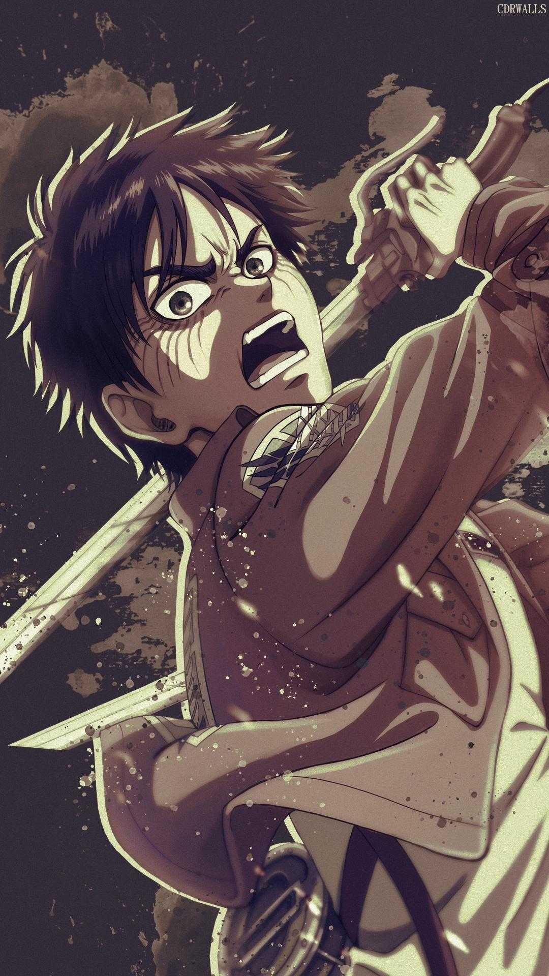 1080x1920  EREN YEAGER PHONE 4K Обои - Обои пещера 