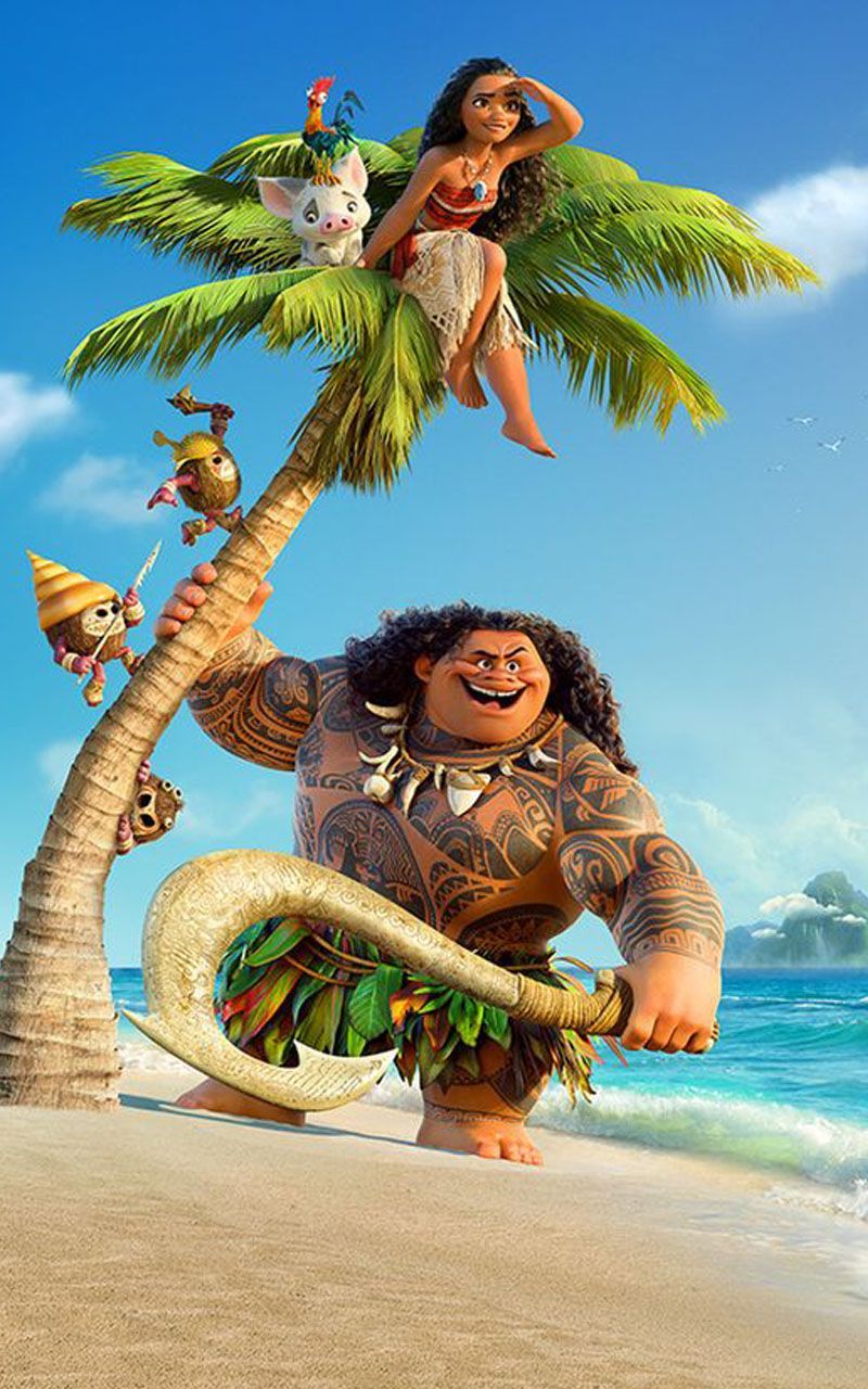 800x1280 AW11-Surf-Moana-Disney-Film-Anime-Illustration-Art Wallpaper 