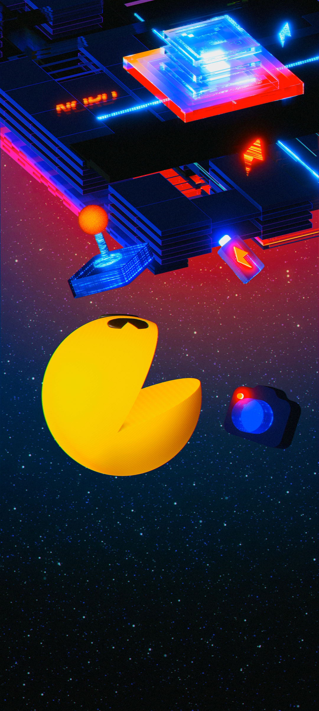 1080x2400  Pacman Amoled iPhone обои - обои для iPhone: обои для iPhone OnePlus stodlus 'Retro' Pac -Man 'обои для вашего Pixel 6, iPhone 13, или любое другое устройство - обзор Geek