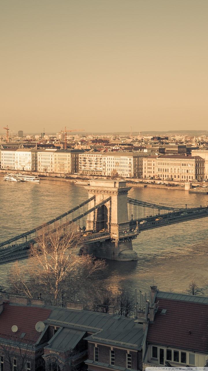 720x1280  Budapest City View Ultra HD настольный фоновый столик для 4K UHD TV: широкоэкранный Венгрия, Будапешт, Венгерское здание парламента, Золотая, ночь | Обои Flare