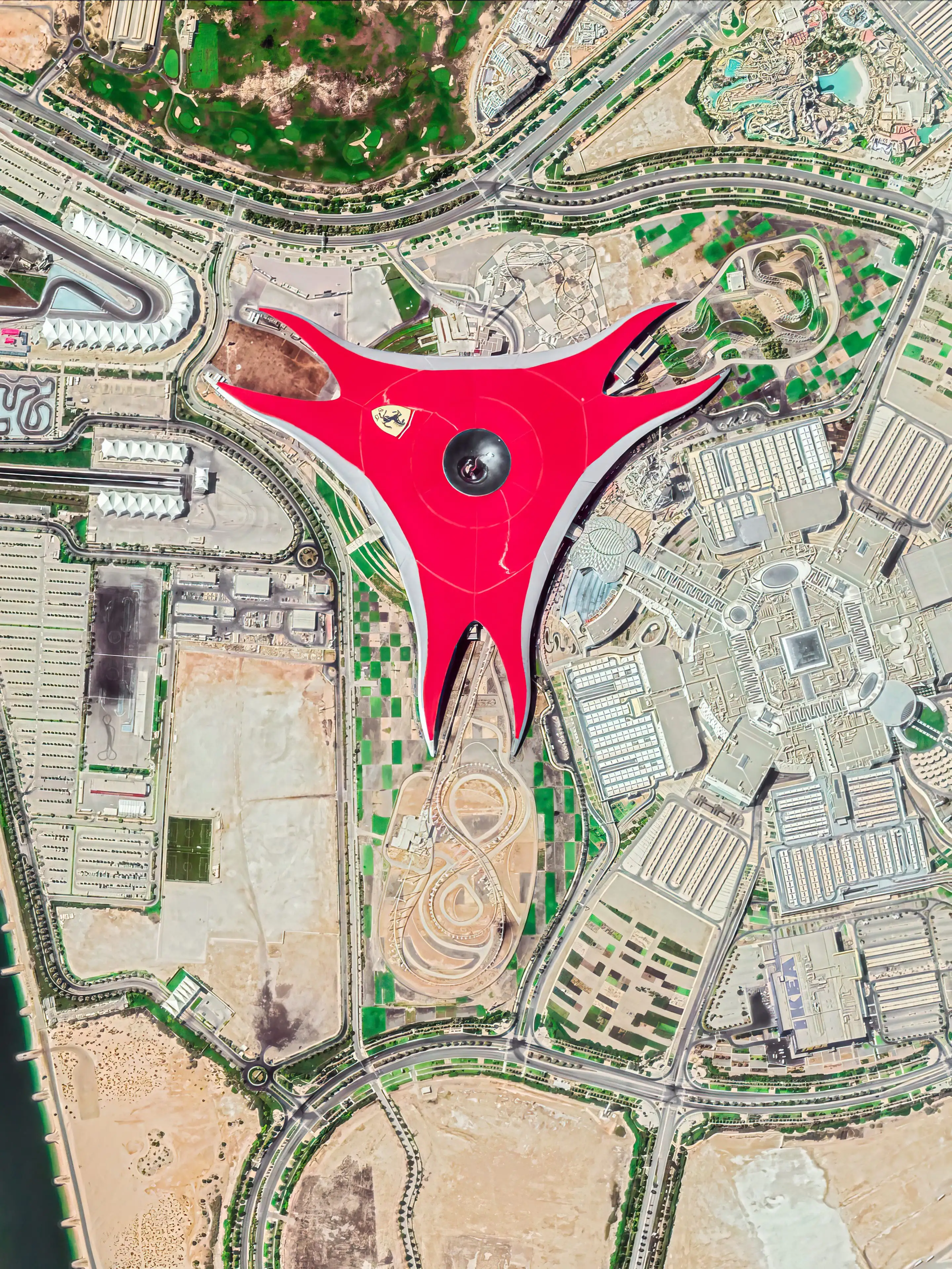 Карта ferrari world