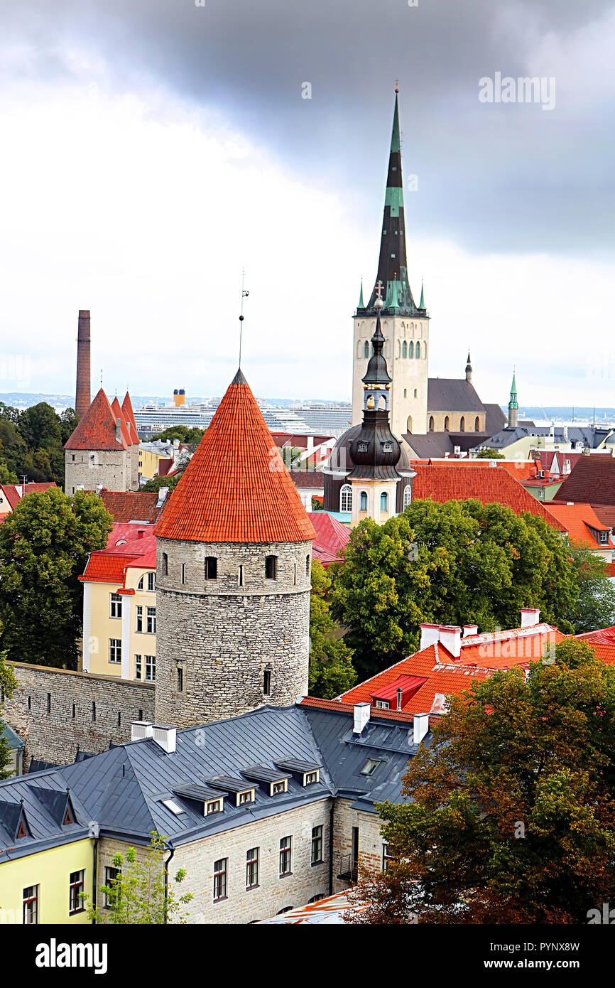 866x1390  winter вид на старый город Таллинн. Покрытый городом. Эстония Stock Image - Изображение холода, скандинавский: 201337523