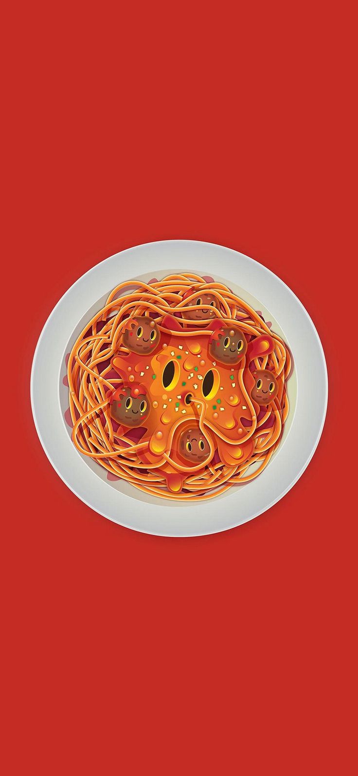 736x1594   Wallpaper Spaghetti, сыр, помидор, 5K, еда № 16603 