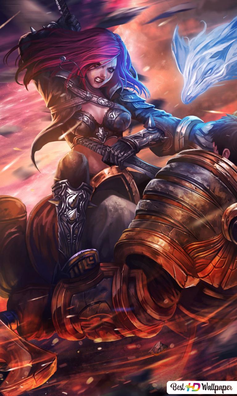 768x1280  6095292 / 1080x1920 katarina league of legends , League of Legends, игры, художник, произведения искусства, цифровое искусство, HD, 5K для iPhone 6, 7, 8 обои - прохладные обои для меня!Battle Academia Katarina lvl 1 Телефон iPhone 4K обои бесплатно скачать 