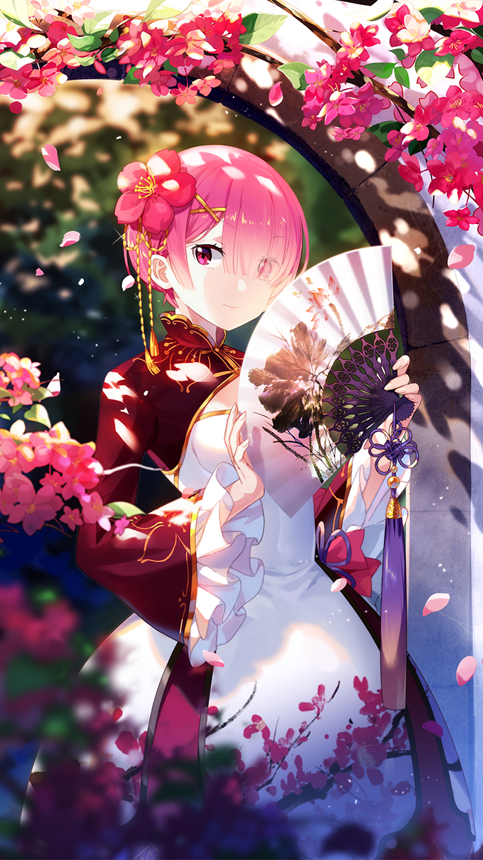 680x1209  Emilia Re:Zero Anime Girl Maid Morning Star 4K Wallpaper #4.2670