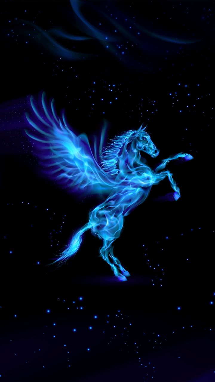 720x1280   cogul] Fire Pegasus - приложения в магазине Galaxy в 2022 году | Феникс Художественные работы, Silhouette Art, Unicorn and Fairies