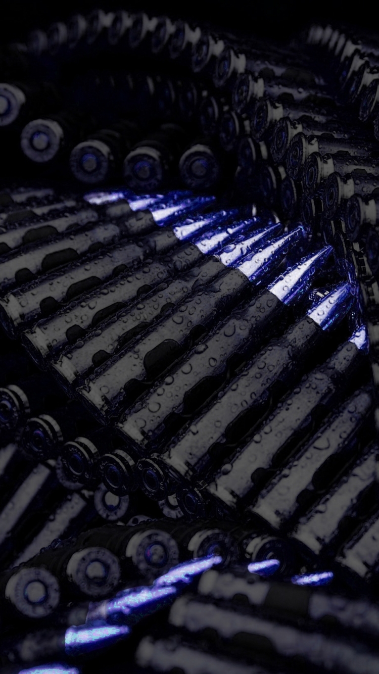 750x1334  macro Bullets of War - HD Wallaper
