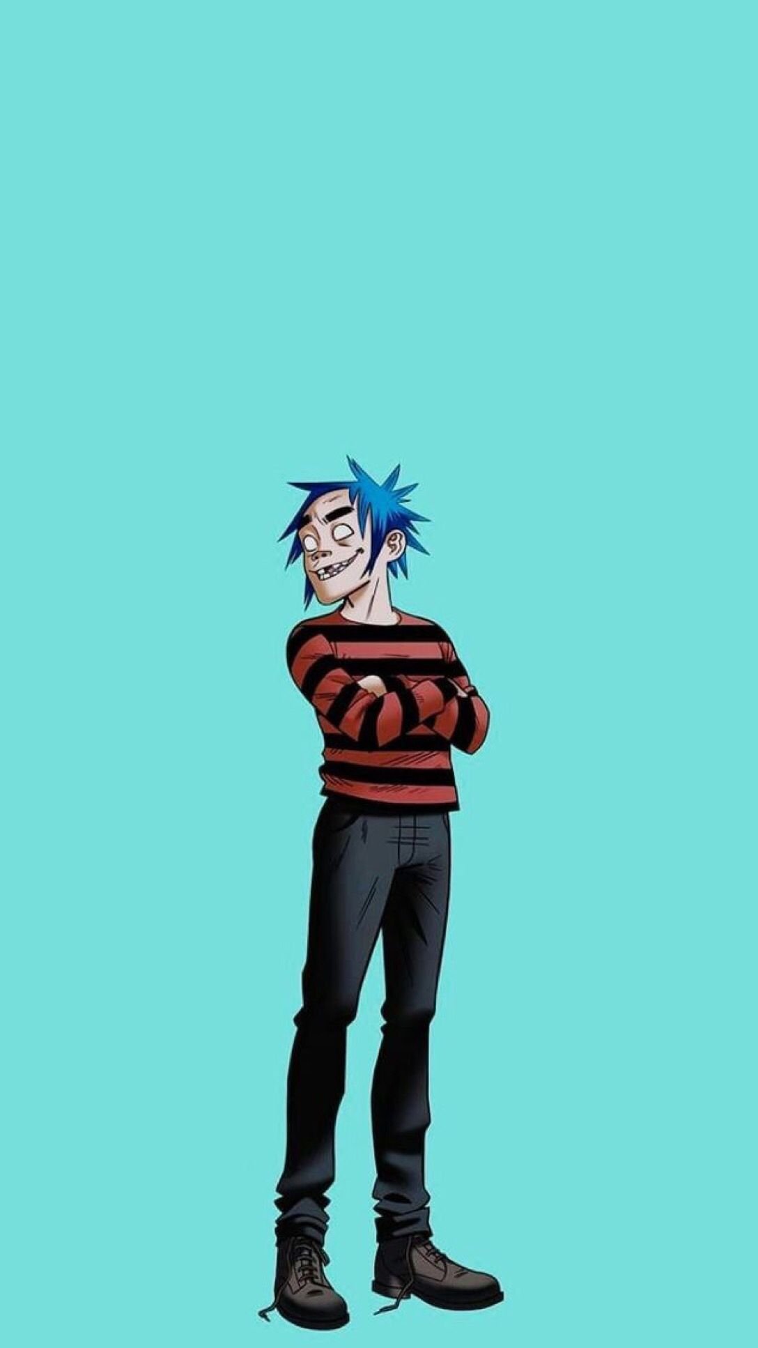 1088x1934  iphone11papers.com | iPhone11 Обои | ab05 -wallpaper -gorillaz -boat -illust -music 