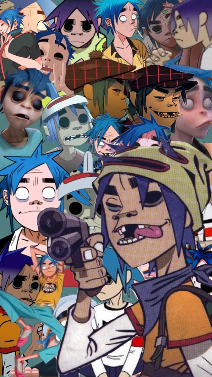 Обои на рабочий стол gorillaz