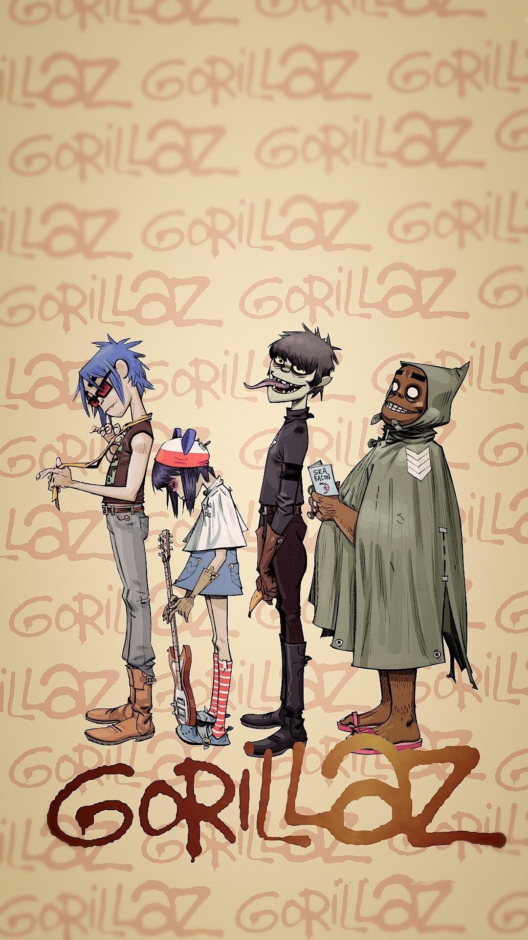 Обои на рабочий стол gorillaz