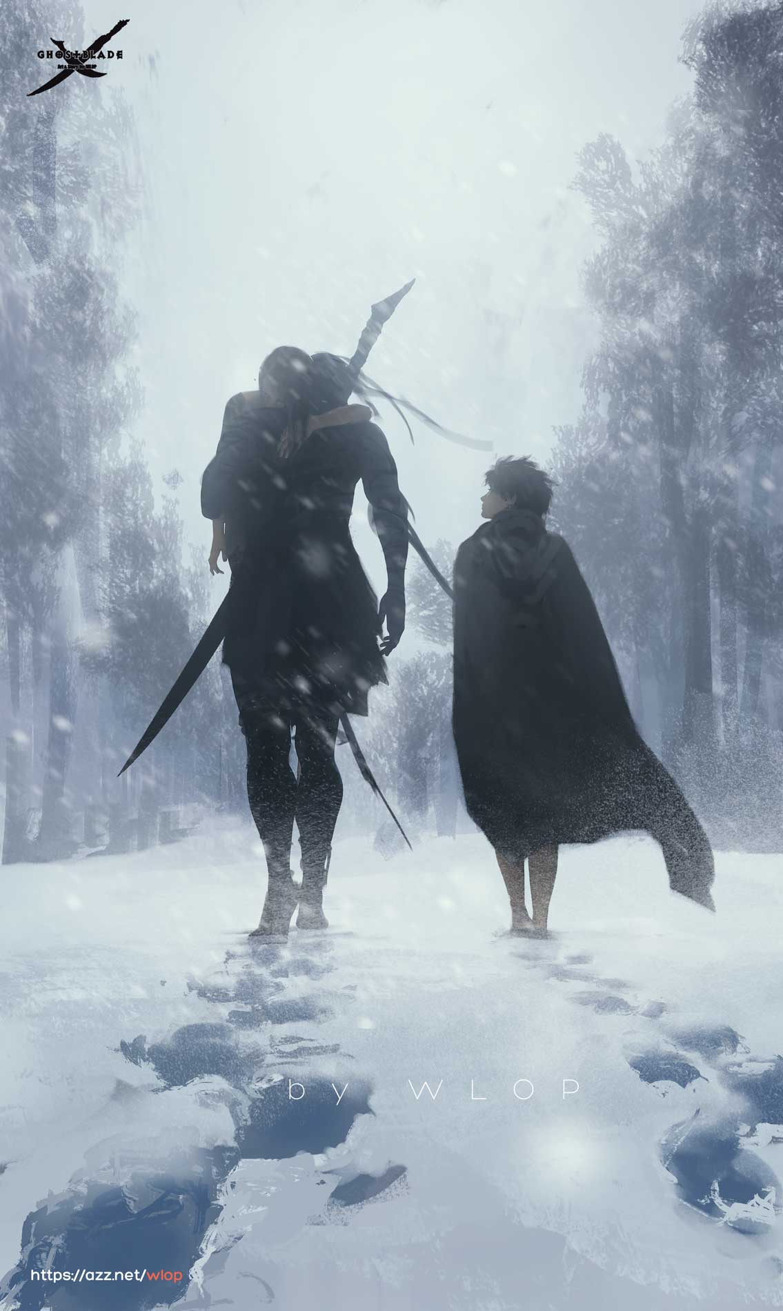 1135x1900   Обои ID: 338848 / Comics Ghostblad Wlop 4K Live Wallpaper Desktophut [2157x2157] для вашего рабочего стола, Mobile \ U0026 Tablet | Исследуйте 54+ обоев анимация | Анимационные обои, анимационная панда обои, обои 3D -анимация 