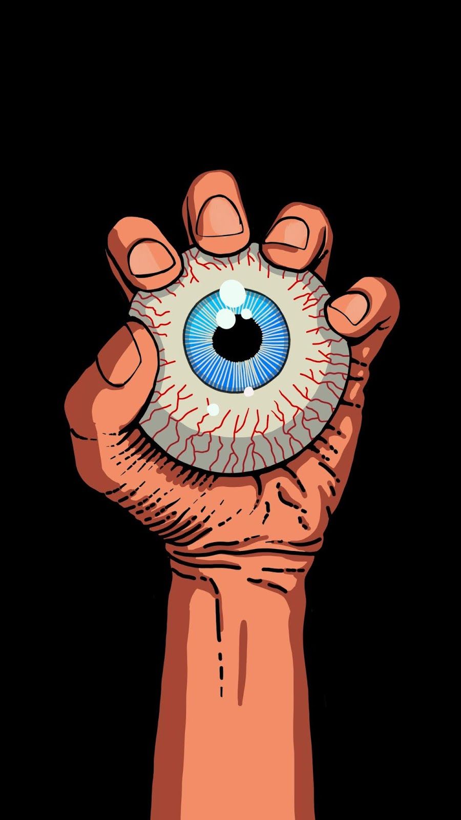 900x1600 Eye Hand Wallpaper | Рука обои Обои с миньонами Иллюстрации и постеры