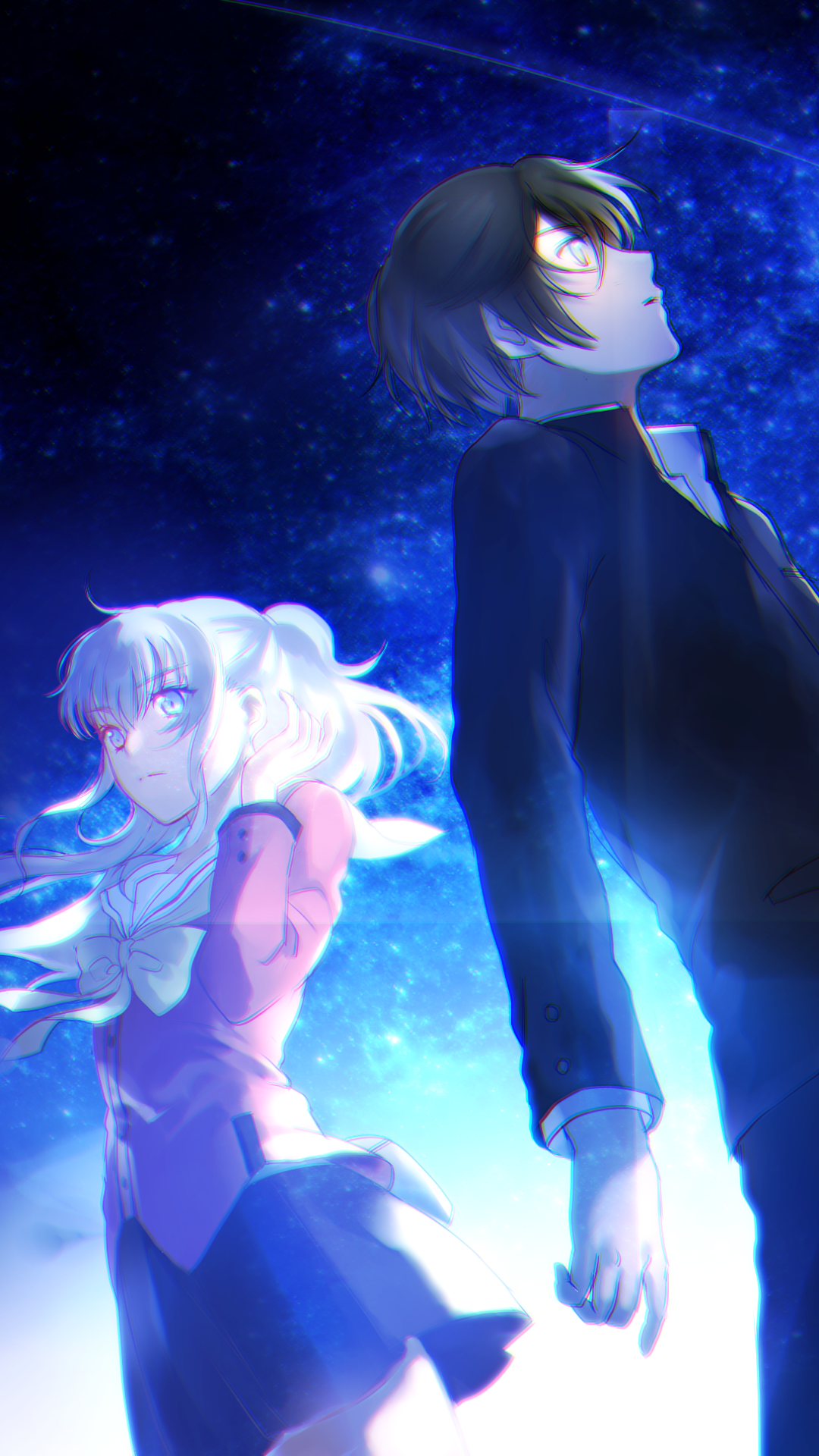 1080x1920  аним Шарлотта - Мобильная пропасть 