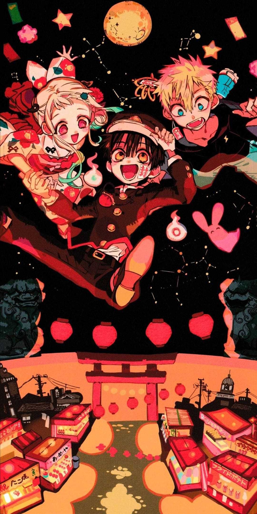 Jibaku Shounen Hanako Kun обои - #hanako #jibaku #shounen #wallpaper - #characterdesignrpg | Аниме, Каваи аниме, милые аниме обои 