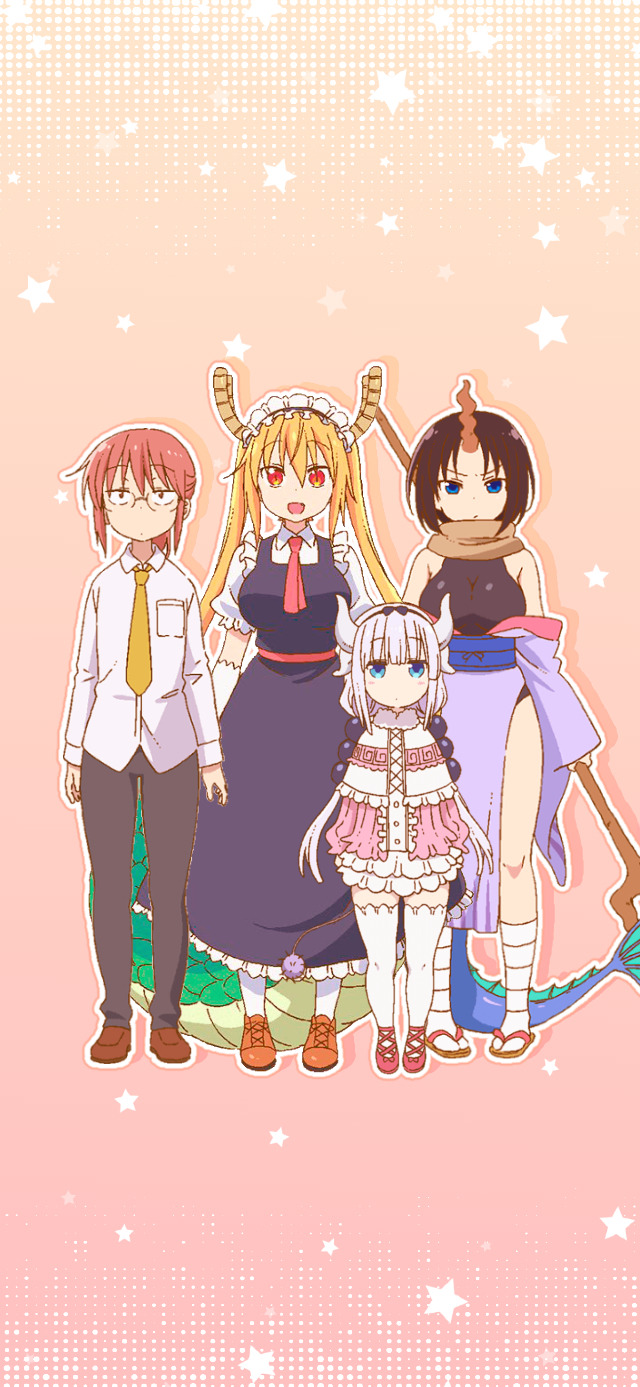 640x1387   Обои мисс Кобаяши Дракона -горничная - 70 картинье. Мисс Кобаяши Драконка горничная | Знайте свой Meme