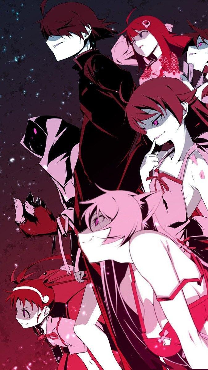 674x1200  HD: две коричневые женские иллюстрации, серия Monogatari, Hachikuji Mayoi | Обои Flare