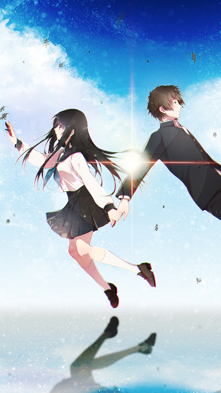 720x1280  HYOUKA | Houtarou oreki | Эстетическое аниме, аниме обои iPhone, милые аниме обои 