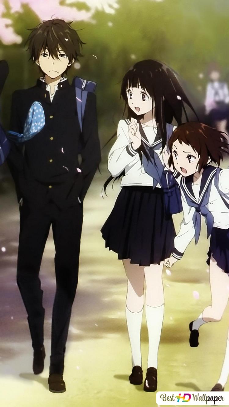 750x1334  hd обои: Хьюка, JK, школьная форма, маленькие сиськи, девочки аниме, Аниме -мальчики | Обои Flare 