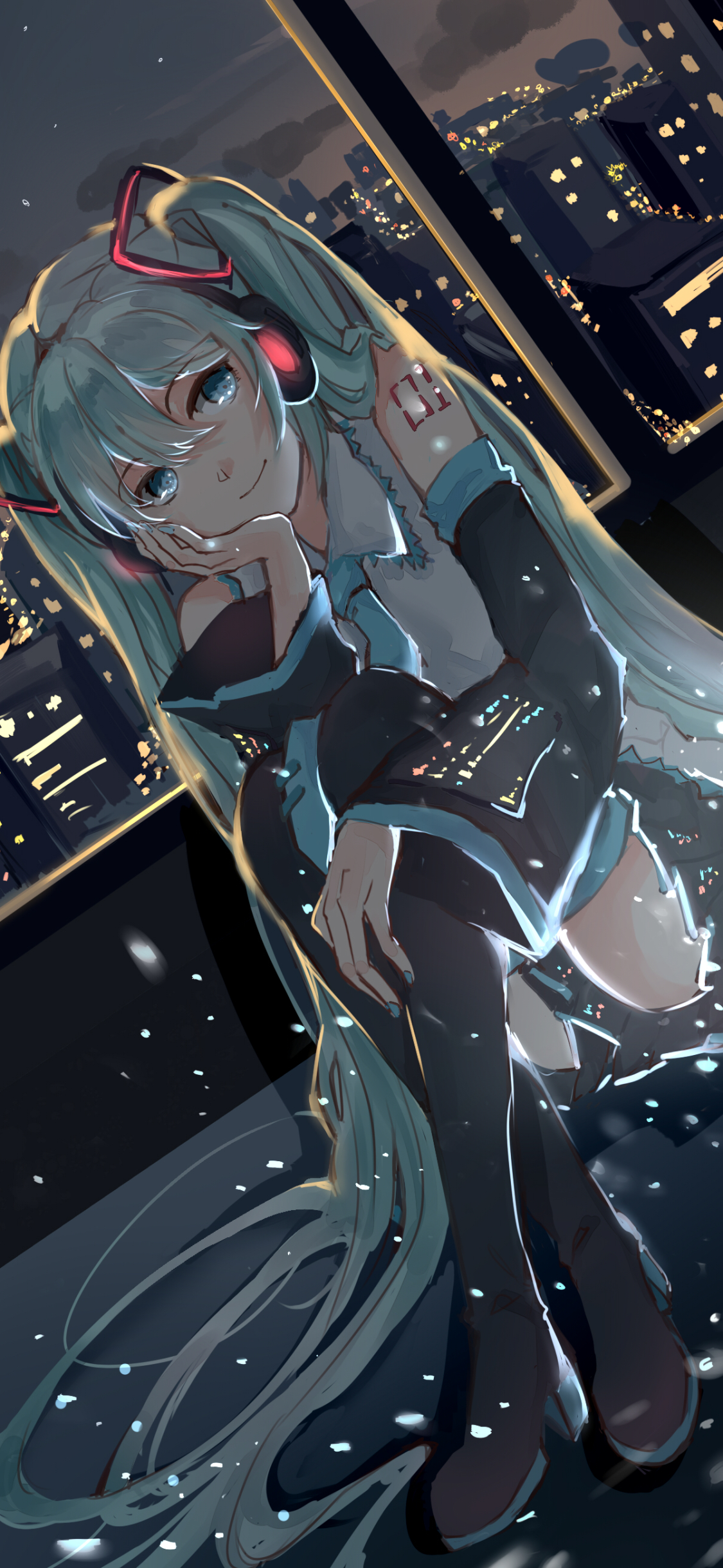 1125x2436 Hatsune Miku Night - 11 Ultra HD Wallpaper