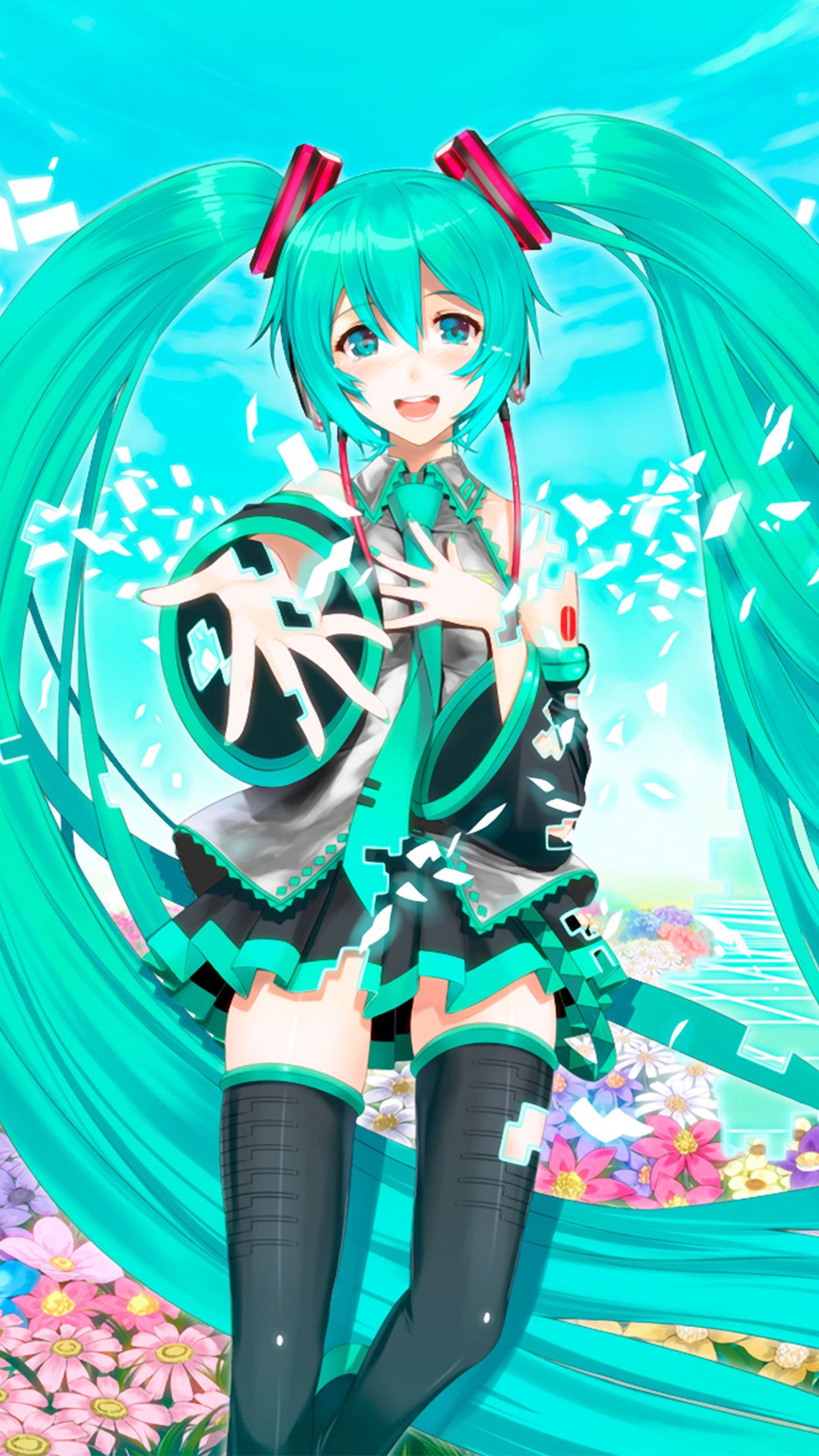 1242x2208 Lunas Anime Wallpapers - Vocaloid Hatsune Miku HD обои для телефона