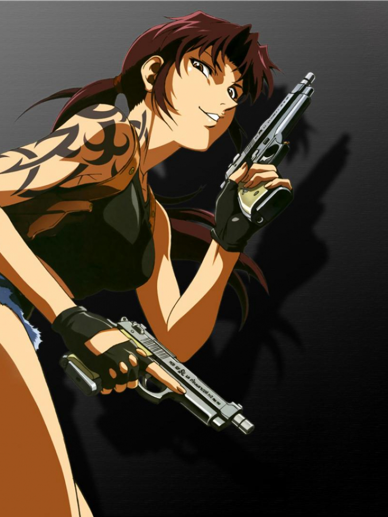 Black lagoon. Беретта реви. Пираты черной лагуны. Revy Lagoon. Реви Black Lagoon vs John Wick.