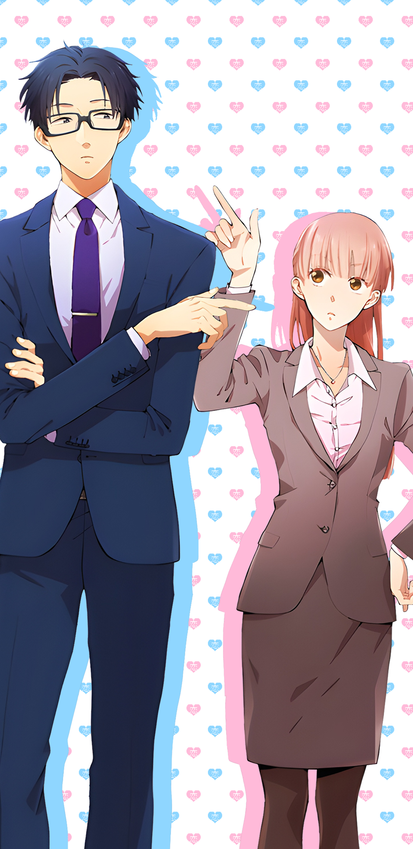 1440x2960   Wotakoi Телефонные обои + версии Nao и Kou! : r/wotakoi 