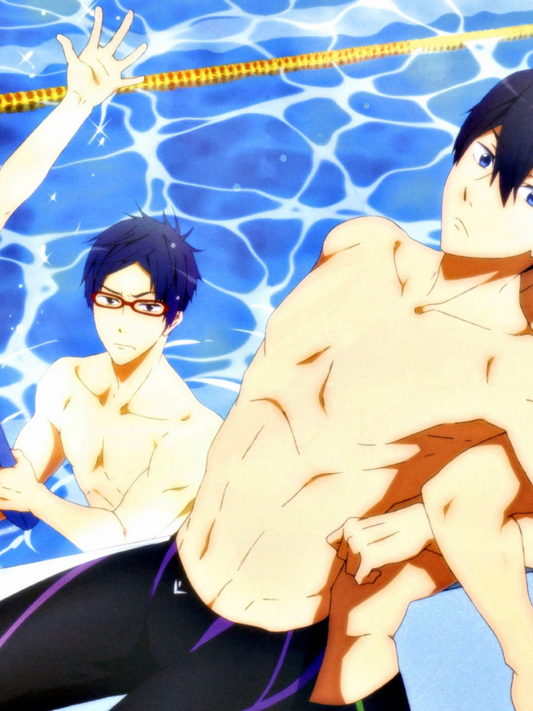 768x1024   Haruka Nanase Wallpaper | Свободно! Iwatobi Swim Club | Gambar animasi Kartun, Ilustrasi, Gambar anime