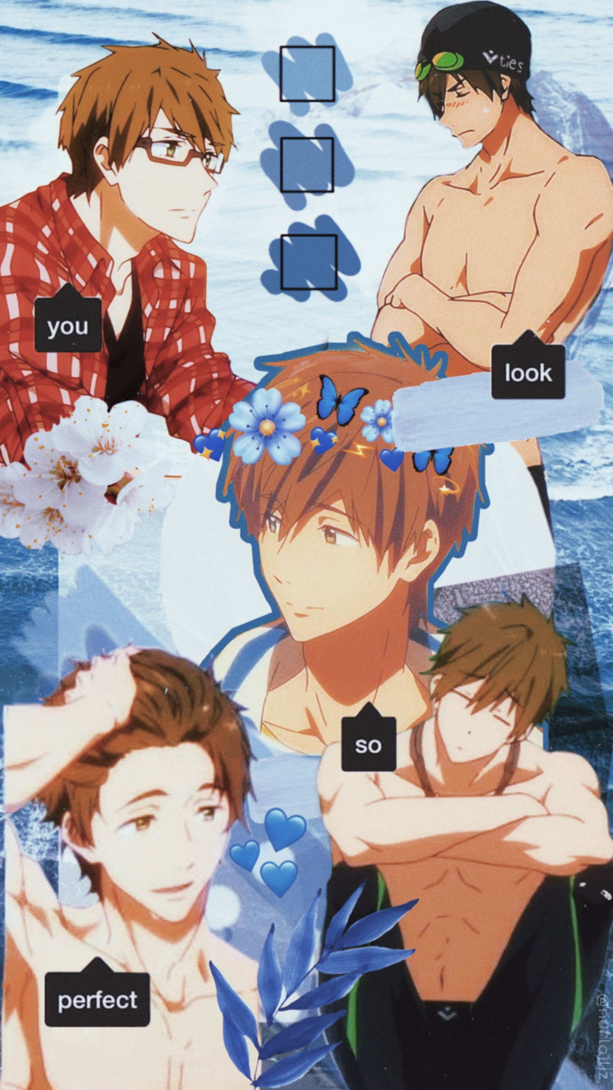 1948x3463  SWIM Club Anime Wallpapers - Обои Cave