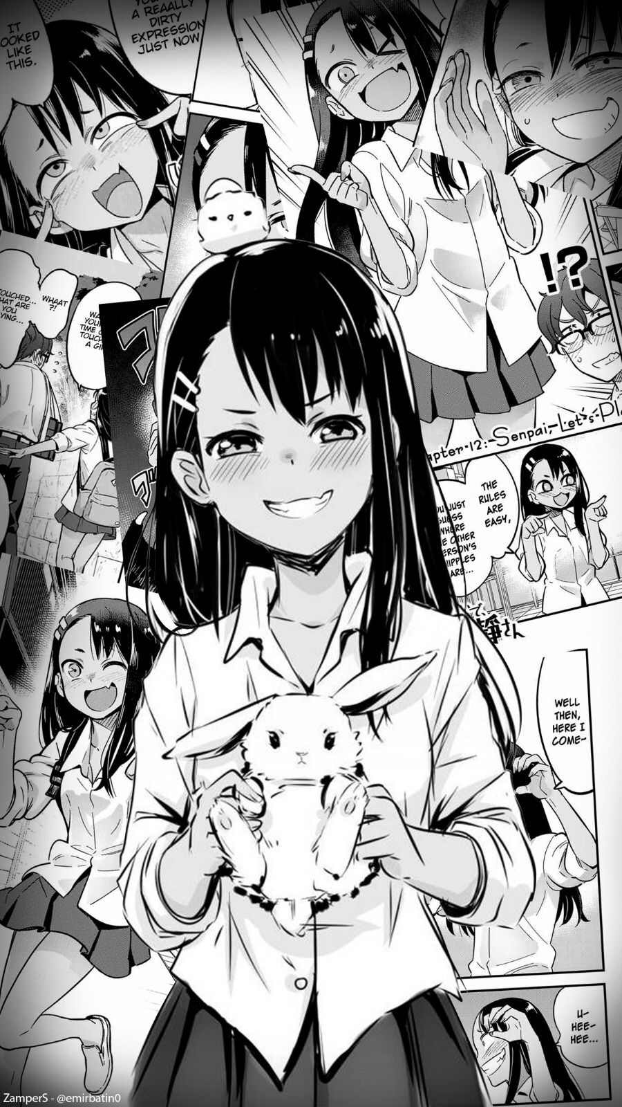 900x1600  senpai и Nagatoro обои - обои пещера 
