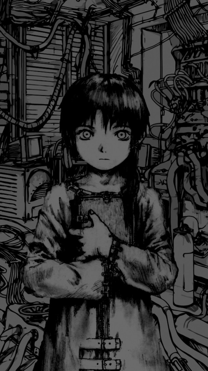 Anime Serial Experiments Lain Thone.照片 图像 图像 