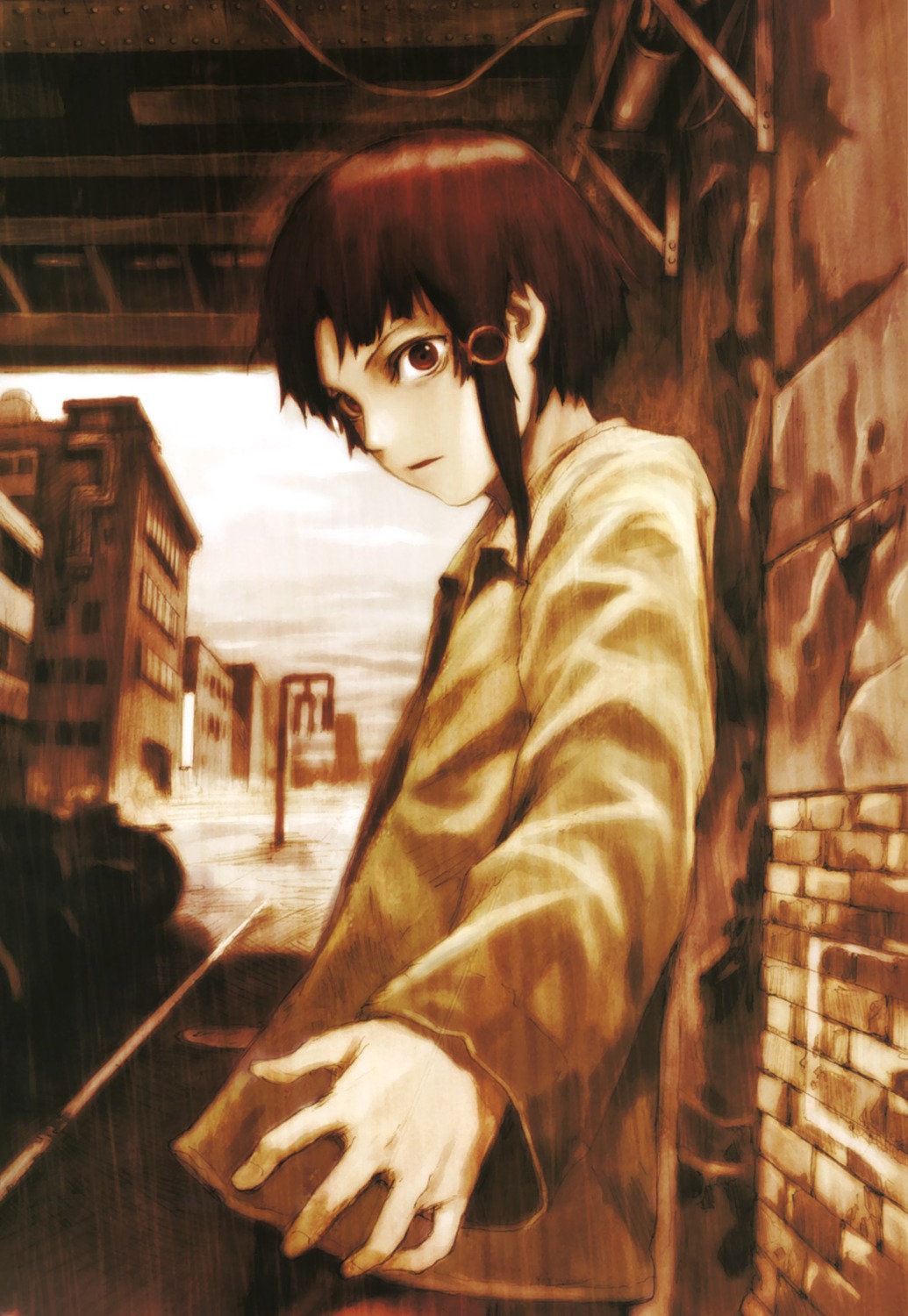 1035x1500  Serial Experiments Lain Обои | Искусство, эстетическое искусство, аниме 