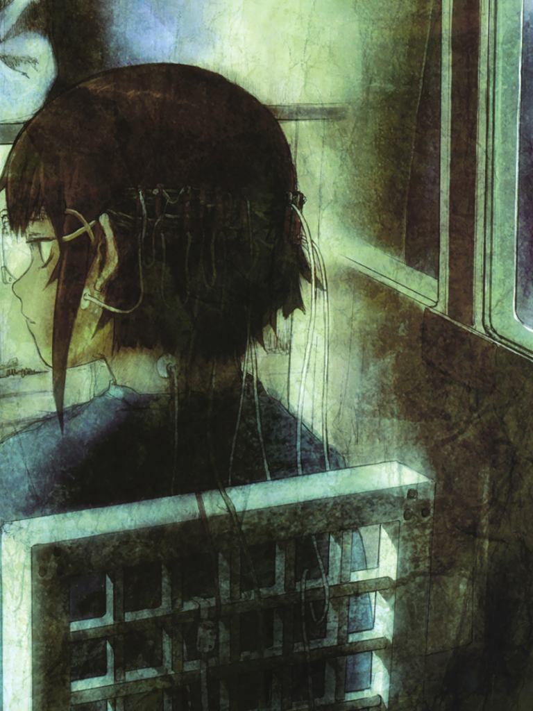 768x1024   Серийные эксперименты Lain, Lain Iwakura, Artwork, показ портрета, Red Sky, Sunset | 1500x2809 Обои - Wallhaven.cc 