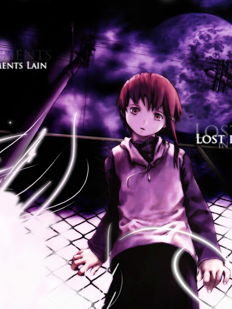 768x1024   Аниме -серийные эксперименты Lain - Mobile Abyss