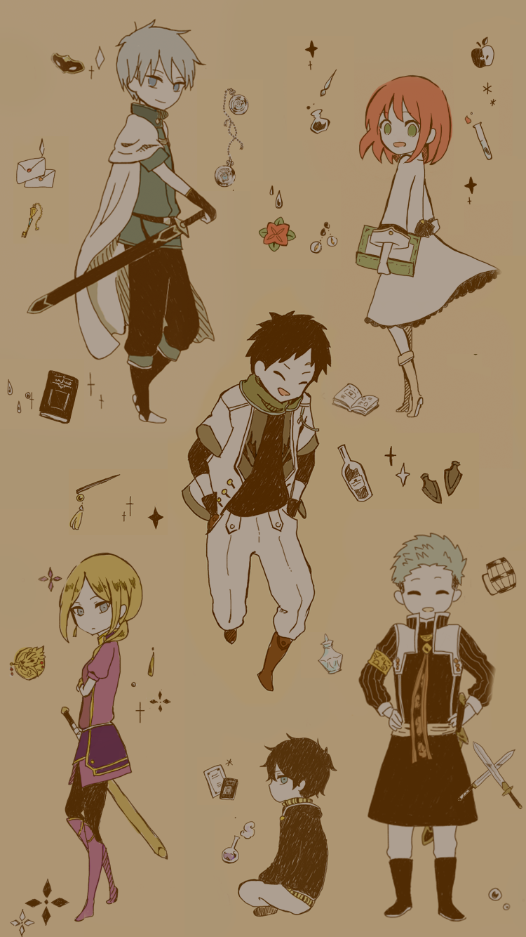 750x1334  anime Red Hair и White Hair Walpapers - Обои пещера 